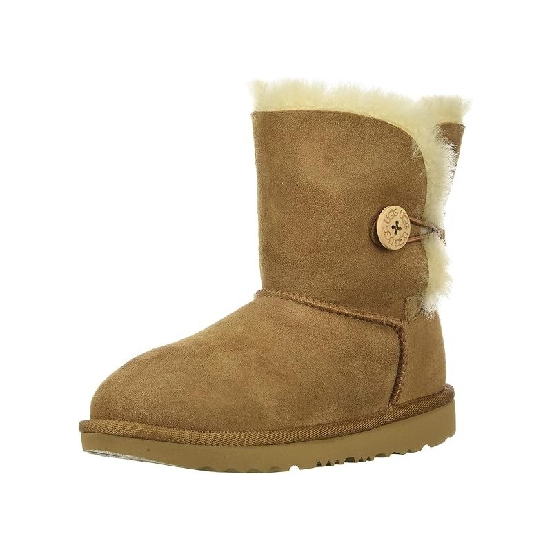 Bottes UGG Enfant Mixte Bailey Button II Mouton Qualité Supérieure