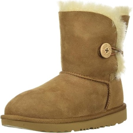 Bottes UGG Enfant Mixte Bailey Button II Mouton Qualité Supérieure