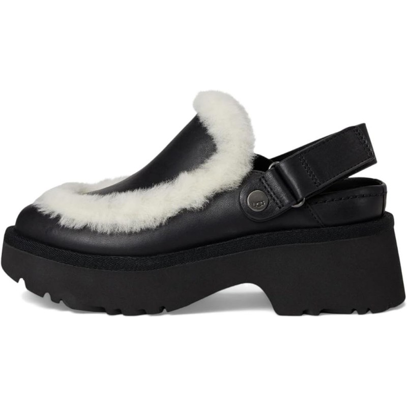 UGG Esmee Leather Clog Doublure Chaude Douce